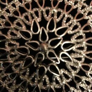 Large Beautiful Silvertone Sarah Coventry Brooch